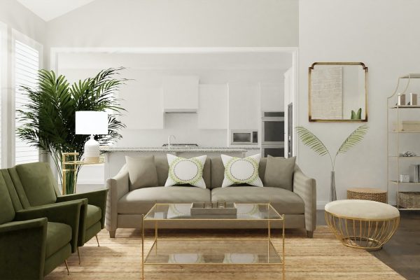 gray and white sofa set